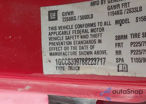 2008 Chevrolet Colorado Lt z USA, uszkodzony, nr VIN 1GCCS339788223717